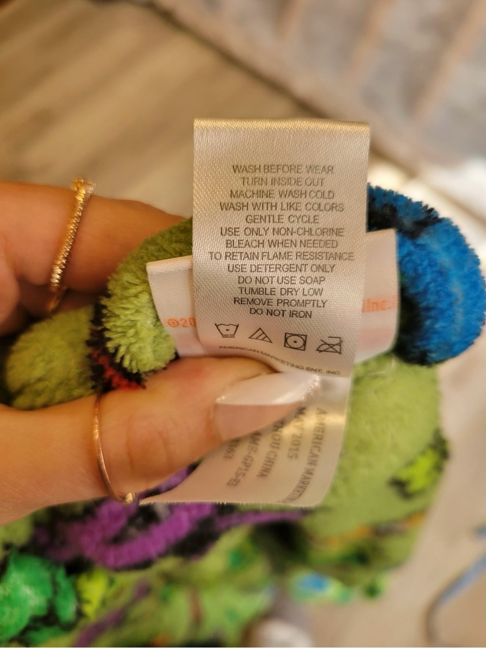 Nickelodeon Green Turtle Print Kids Robe - Picture 6 of 6